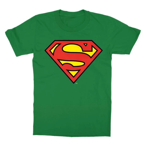 Zöld Superman - gyerek rövid ujjú póló - Classic Logó