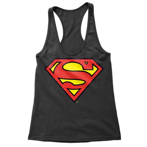 Fekete Superman - női trikó - Classic Logó