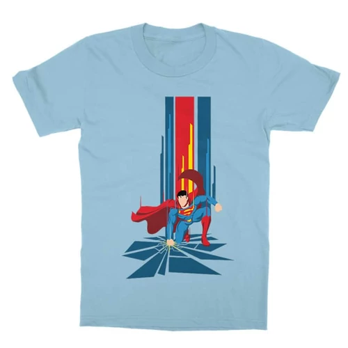 Világoskék Superman gyerek rövid ujjú póló - Superman Smash