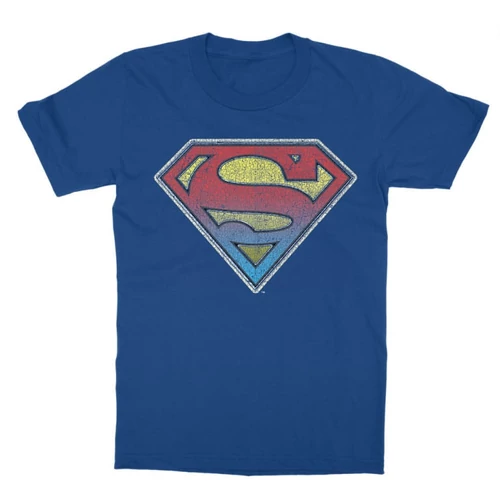 Királykék Superman gyerek rövid ujjú póló - Superman gradient logo