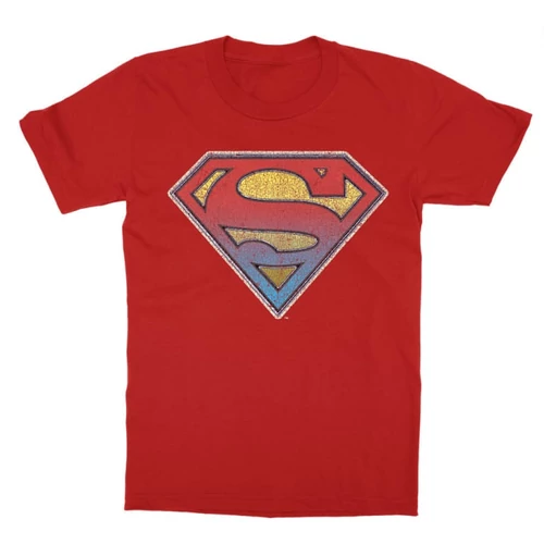 Piros Superman gyerek rövid ujjú póló - Superman gradient logo