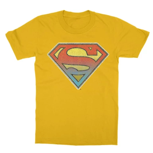 Sárga Superman gyerek rövid ujjú póló - Superman gradient logo
