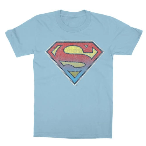 Világoskék Superman gyerek rövid ujjú póló - Superman gradient logo