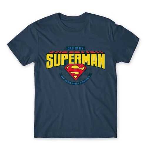 Denim Dad is my Superman - DC Comics - férfi rövid ujjú póló