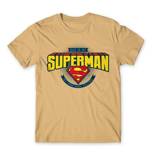 Homok Dad is my Superman - DC Comics - férfi rövid ujjú póló