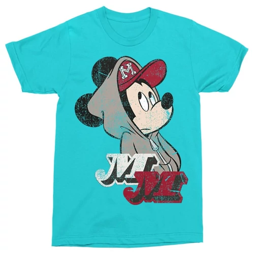 Atollkék Mickey egér férfi rövid ujjú póló - Mickey Mouse Hip-Hop