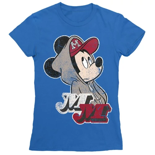 Királykék Mickey egér női rövid ujjú póló - Mickey Mouse Hip-Hop