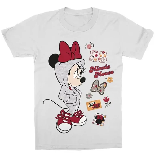 Fehér Minnie gyerek rövid ujjú póló - Minnie Mouse Hip-Hop