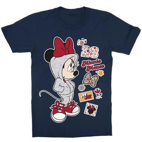 Sötétkék Minnie gyerek rövid ujjú póló - Minnie Mouse Hip-Hop