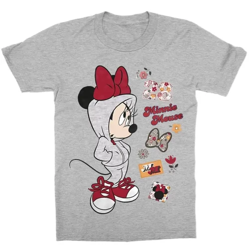 Sportszürke Minnie gyerek rövid ujjú póló - Minnie Mouse Hip-Hop