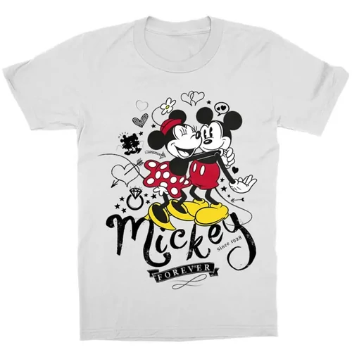 Fehér Minnie gyerek rövid ujjú póló - Retro Minnie and Mickey