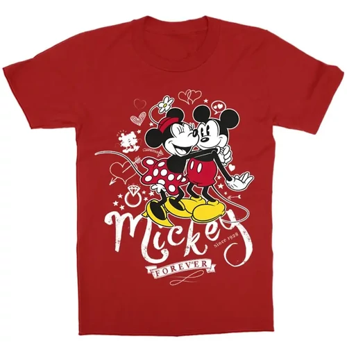 Piros Minnie gyerek rövid ujjú póló - Retro Minnie and Mickey