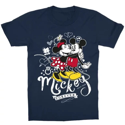 Sötétkék Minnie gyerek rövid ujjú póló - Retro Minnie and Mickey