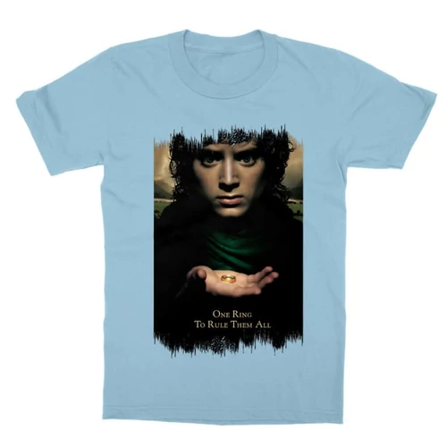 Világoskék A Gyűrűk Ura gyerek rövid ujjú póló - One Ring to Rule Them All