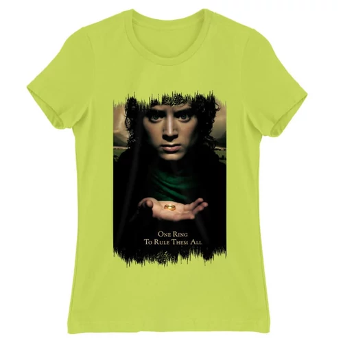 Almazöld A Gyűrűk Ura női rövid ujjú póló - One Ring to Rule Them All