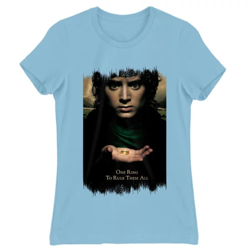 Világoskék A Gyűrűk Ura női rövid ujjú póló - One Ring to Rule Them All