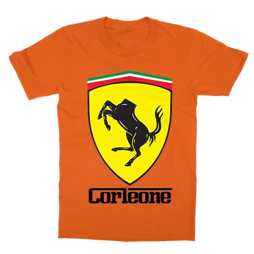 Narancs A Keresztapa gyerek rövid ujjú póló - Corleone Ferrari