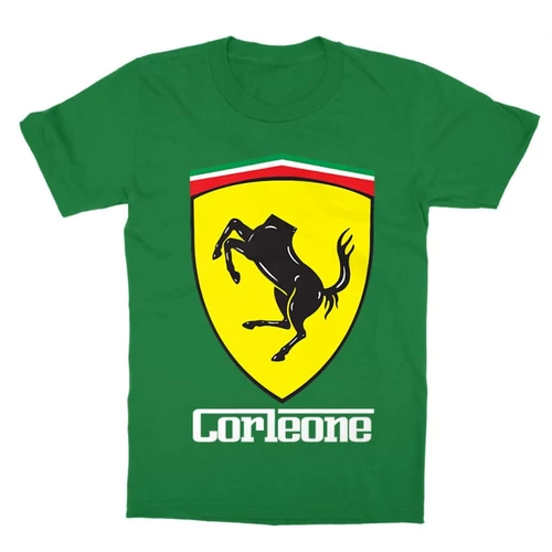 Zöld A Keresztapa gyerek rövid ujjú póló - Corleone Ferrari