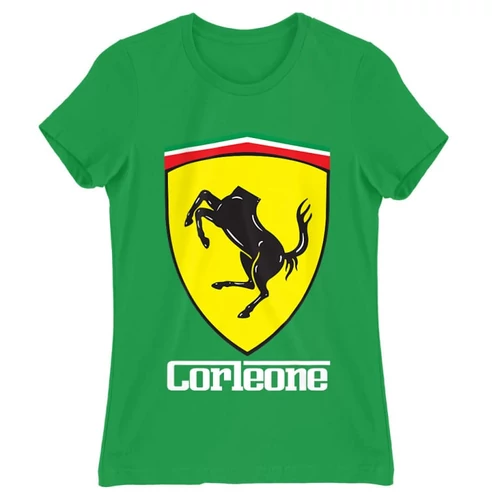 Zöld A Keresztapa női rövid ujjú póló - Corleone Ferrari