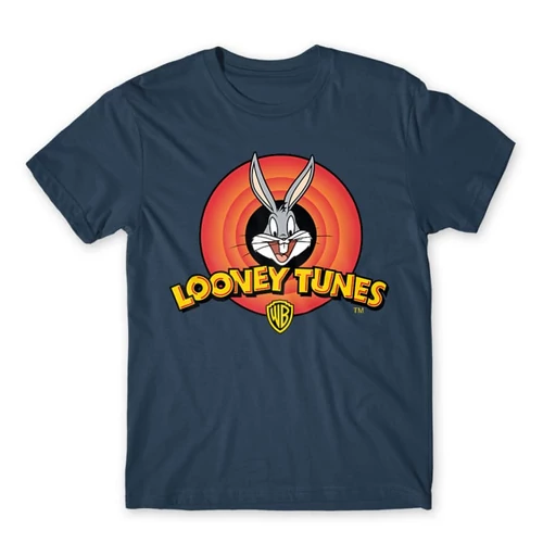 Denim Bolondos dallamok férfi rövid ujjú póló - Bugs Bunny Logo
