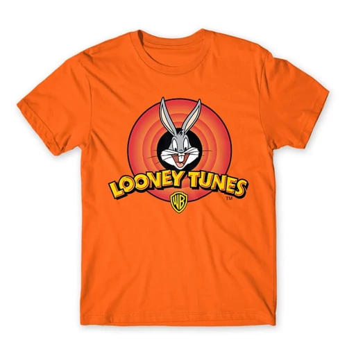 Narancs Bolondos dallamok férfi rövid ujjú póló - Bugs Bunny Logo