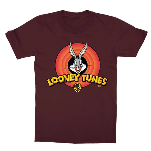 Bordó Bolondos dallamok gyerek rövid ujjú póló - Bugs Bunny Logo