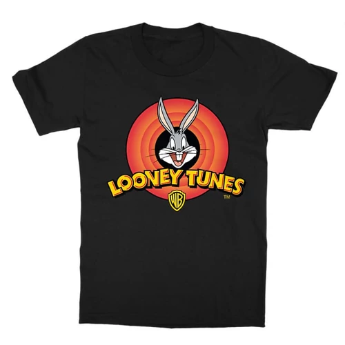 Fekete Bolondos dallamok gyerek rövid ujjú póló - Bugs Bunny Logo
