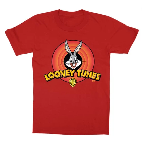 Piros Bolondos dallamok gyerek rövid ujjú póló - Bugs Bunny Logo