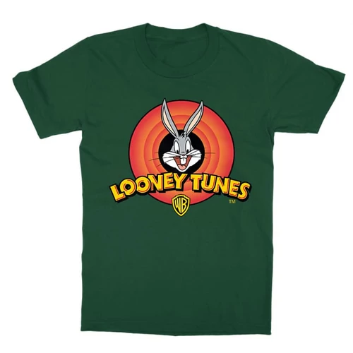 Sötétzöld Bolondos dallamok gyerek rövid ujjú póló - Bugs Bunny Logo