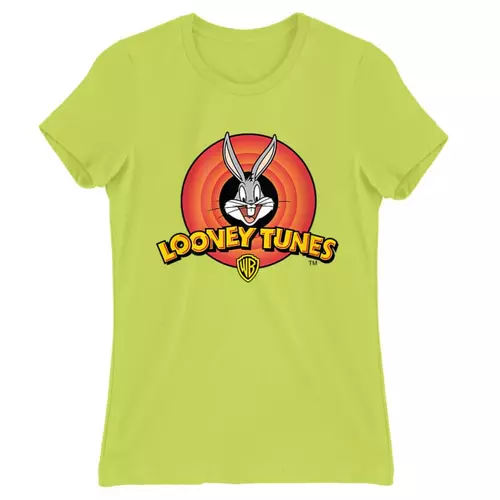 Almazöld Bolondos dallamok női rövid ujjú póló - Bugs Bunny Logo