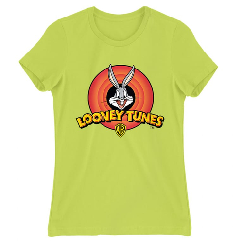 Almazöld Bolondos dallamok női rövid ujjú póló - Bugs Bunny Logo