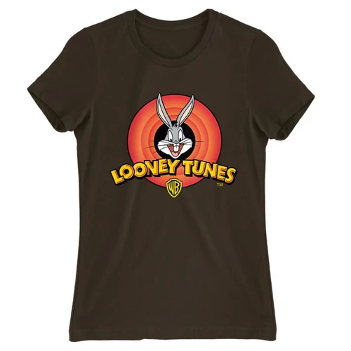 Barna Bolondos dallamok női rövid ujjú póló - Bugs Bunny Logo