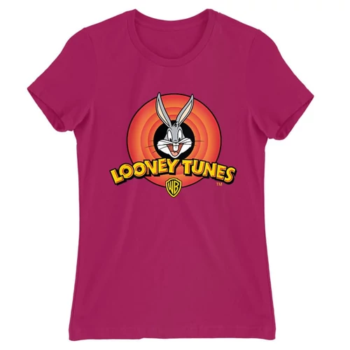 Pink Bolondos dallamok női rövid ujjú póló - Bugs Bunny Logo