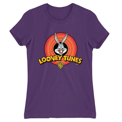 Sötétlila Bolondos dallamok női rövid ujjú póló - Bugs Bunny Logo