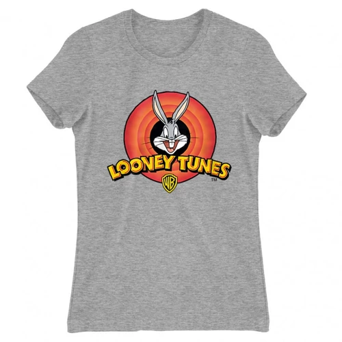 Sportszürke Bolondos dallamok női rövid ujjú póló - Bugs Bunny Logo
