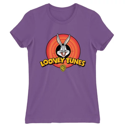 Világoslila Bolondos dallamok női rövid ujjú póló - Bugs Bunny Logo
