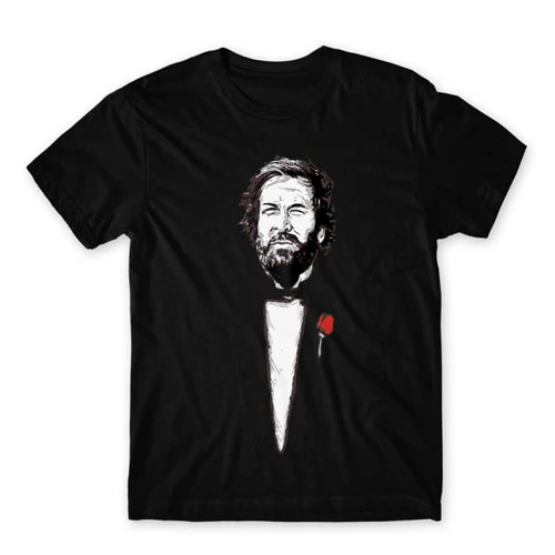 Fekete Bud Spencer férfi rövid ujjú póló - A Keresztapa