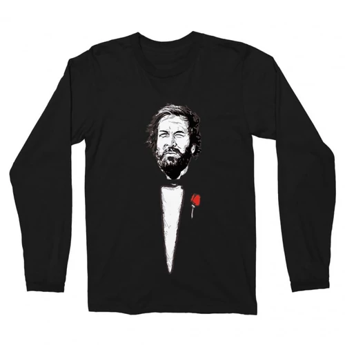 Fekete Bud Spencer férfi hosszú ujjú póló - A Keresztapa