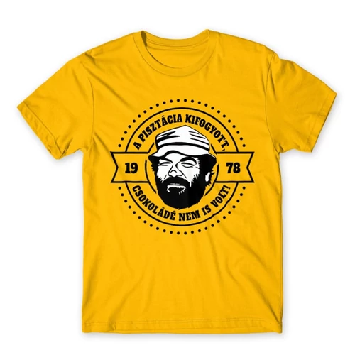 Sárga Bud Spencer férfi rövid ujjú póló - A pisztácia kifogyott