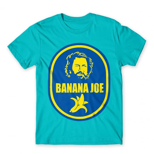 Atollkék Bud Spencer férfi rövid ujjú póló - Banános Joe