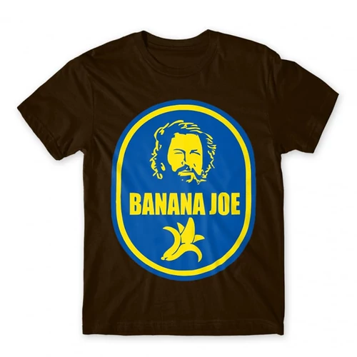 Barna Bud Spencer férfi rövid ujjú póló - Banános Joe