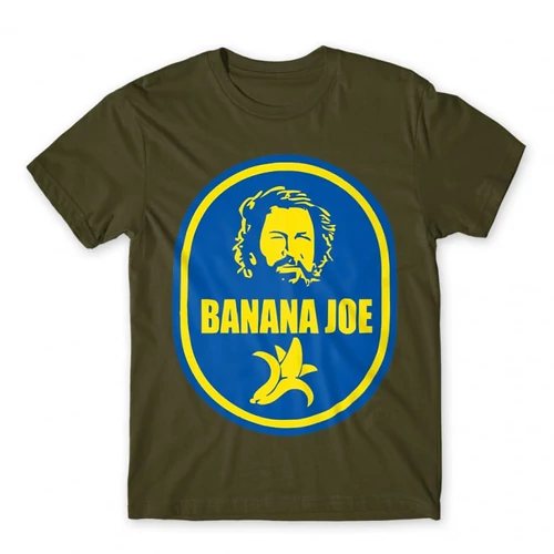 Khaki Bud Spencer férfi rövid ujjú póló - Banános Joe