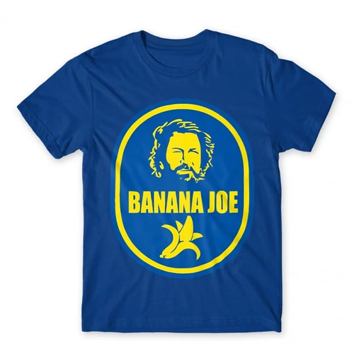 Királykék Bud Spencer férfi rövid ujjú póló - Banános Joe