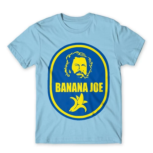 Világoskék Bud Spencer férfi rövid ujjú póló - Banános Joe