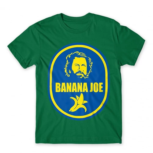 Zöld Bud Spencer férfi rövid ujjú póló - Banános Joe