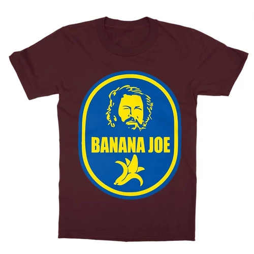 Bordó Bud Spencer gyerek rövid ujjú póló - Banános Joe