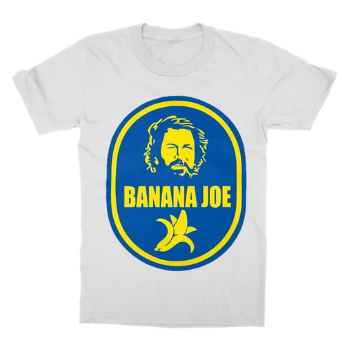 Fehér Bud Spencer gyerek rövid ujjú póló - Banános Joe