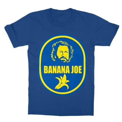 Királykék Bud Spencer gyerek rövid ujjú póló - Banános Joe