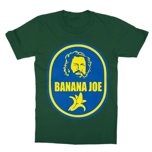 Sötétzöld Bud Spencer gyerek rövid ujjú póló - Banános Joe