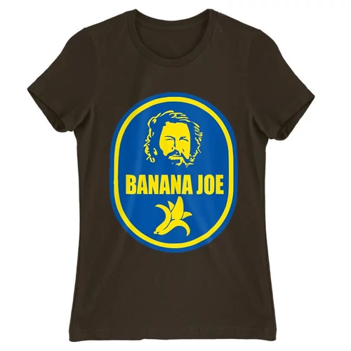 Barna Bud Spencer női rövid ujjú póló - Banános Joe